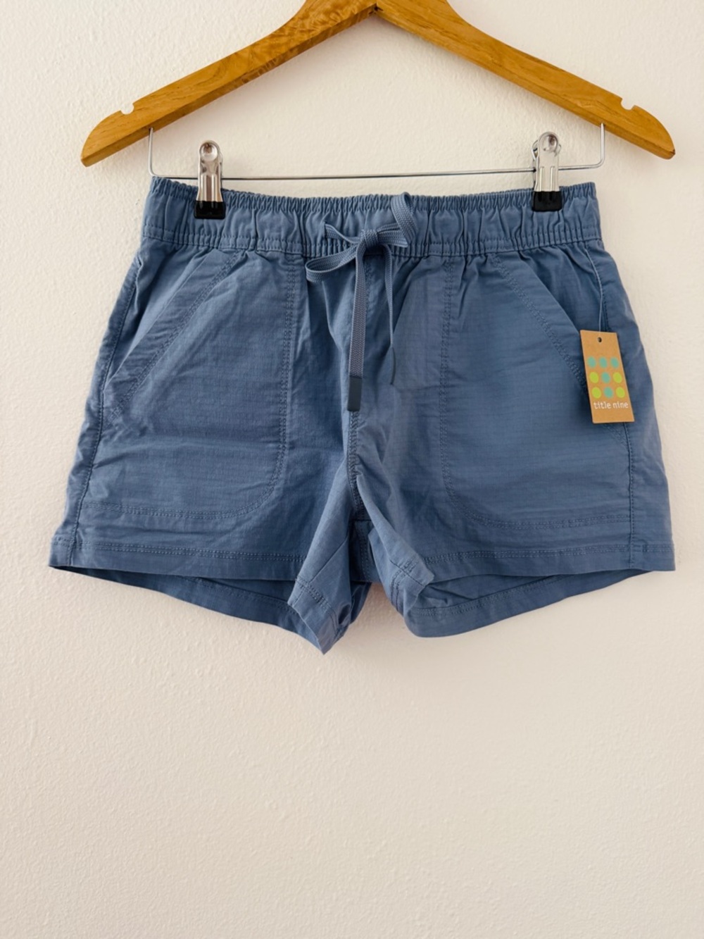 NWT Title Nine 3” Scout Ripstop Shorts - Light Blue - Picture 6 of 6